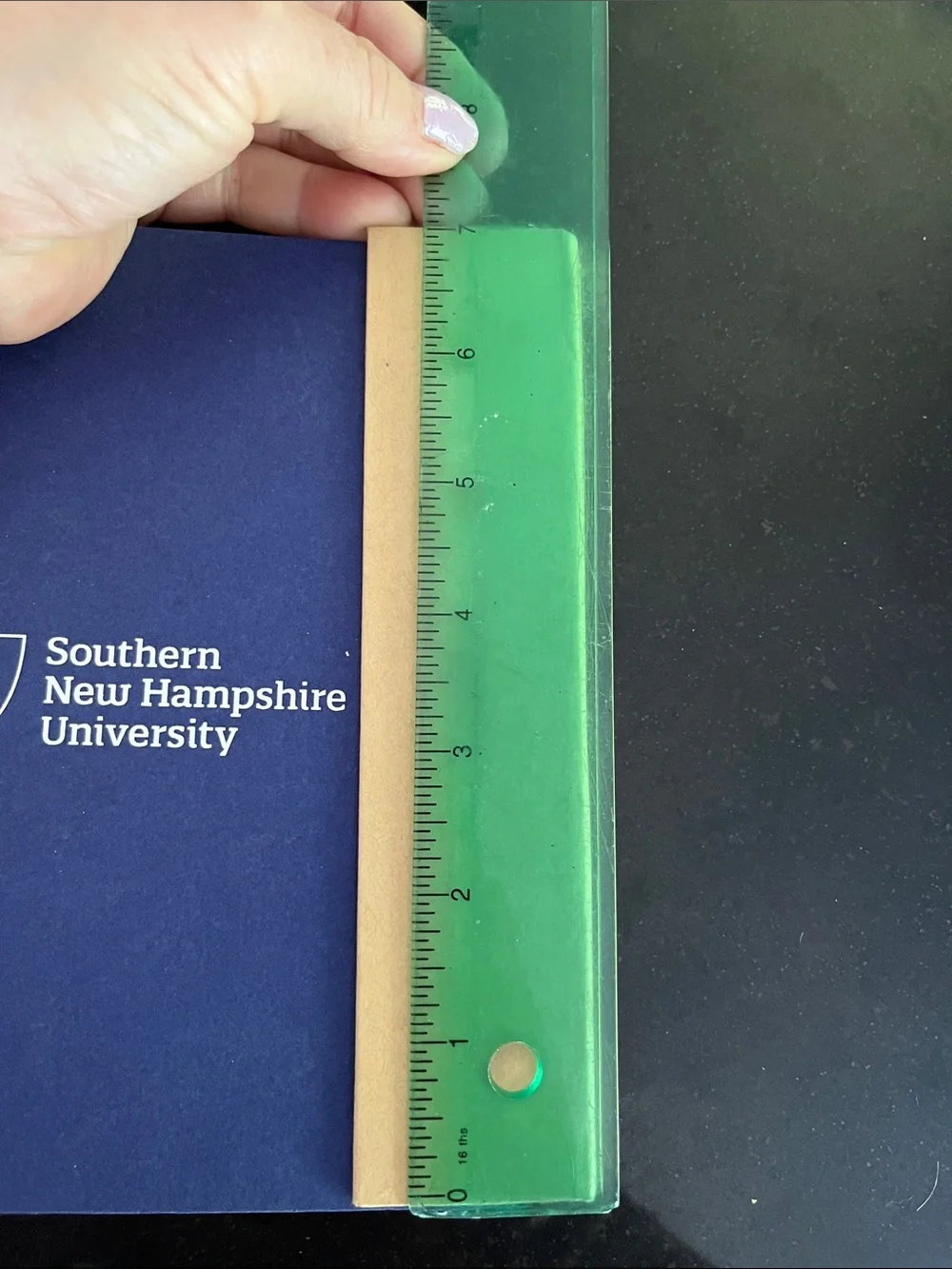 Blue Spiral Notebook with Tan Elastic SNHU